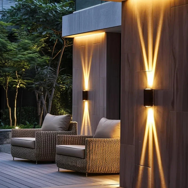 Multifunctional solar powered outdoor lights, wall lights