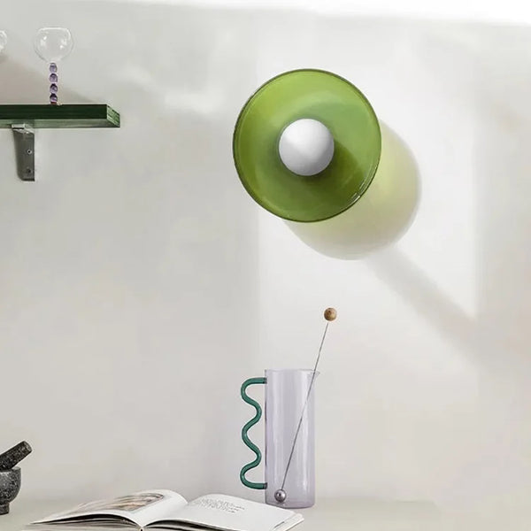 Nordic glass ceiling lamp with one head