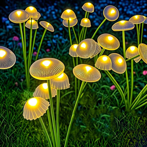 Solar Garden Lights Dual Mode LED Solar Mushroom Lights