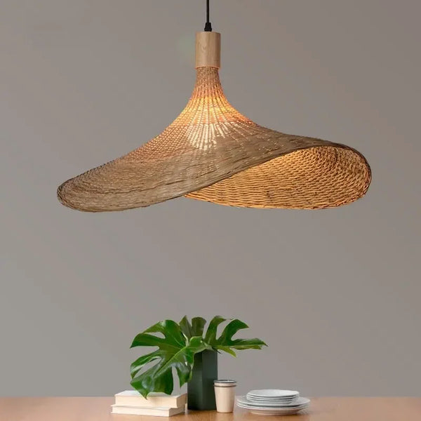Chinese style hand-knitted bamboo pendant lights