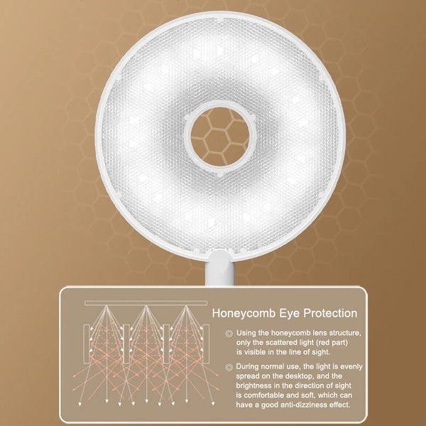 Portable LED table lamp with clip