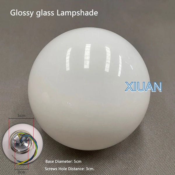 Minimalist white glass LED light