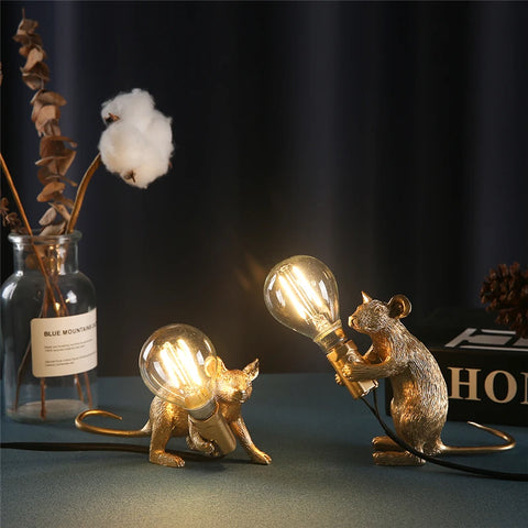 Nordic Resin Mouse Night Light, Small, Cute, Modern, LED
