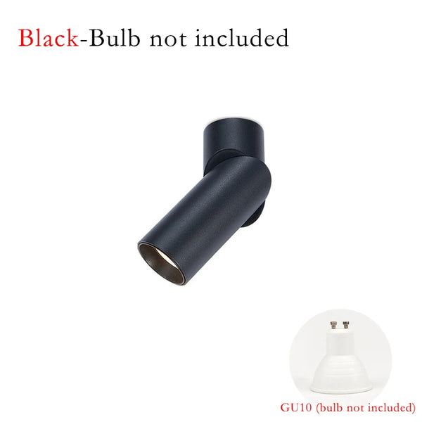 LED surface mounted spotlights, GU10 folding luminaires