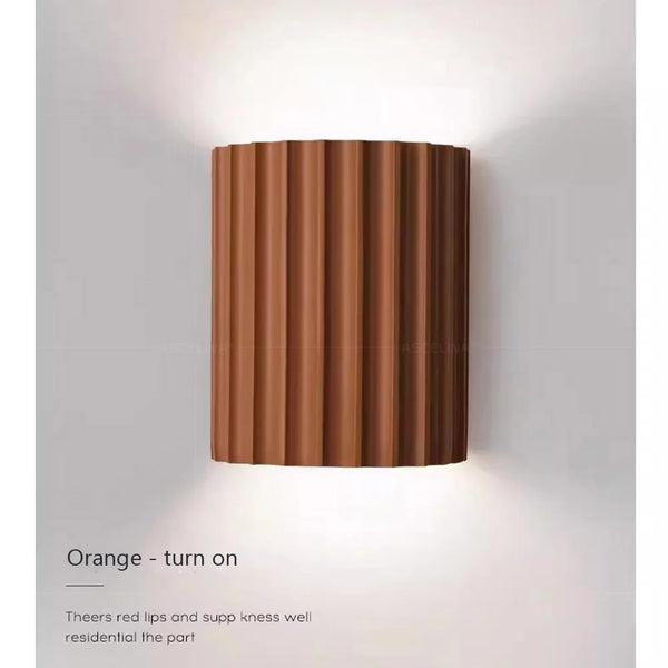 Nordic minimalist resin LED wall light