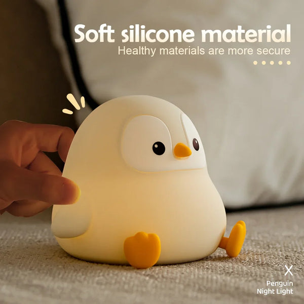 cute penguinbaby silicone lamp