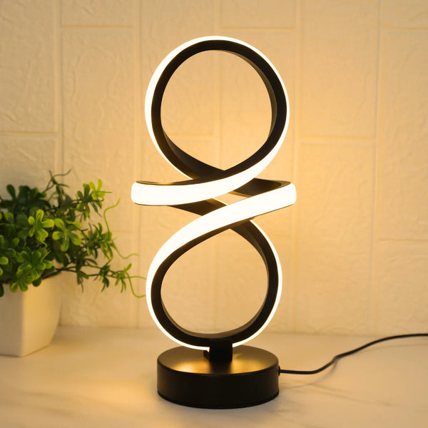 Creative Spiral LED Table Lamp, 3 Colors Adjustable, USB Power Supply