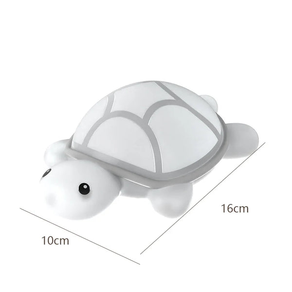 Cute turtle lamp made of silicone and touch sensitive
