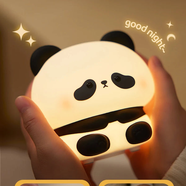 Silicone panda lamp