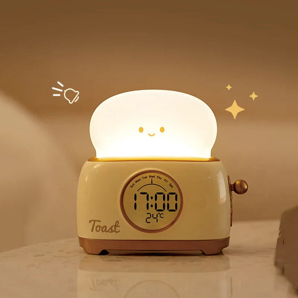 Kids Alarm Clock with LED Night Light, Digital Clock for Children's Sleep Training