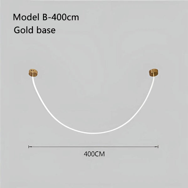 Modern chandelier with 360-degree lighting