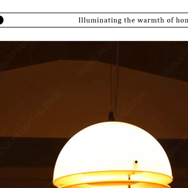 Modern Nordic sunset light acrylic glass pendant light indoor chandelier