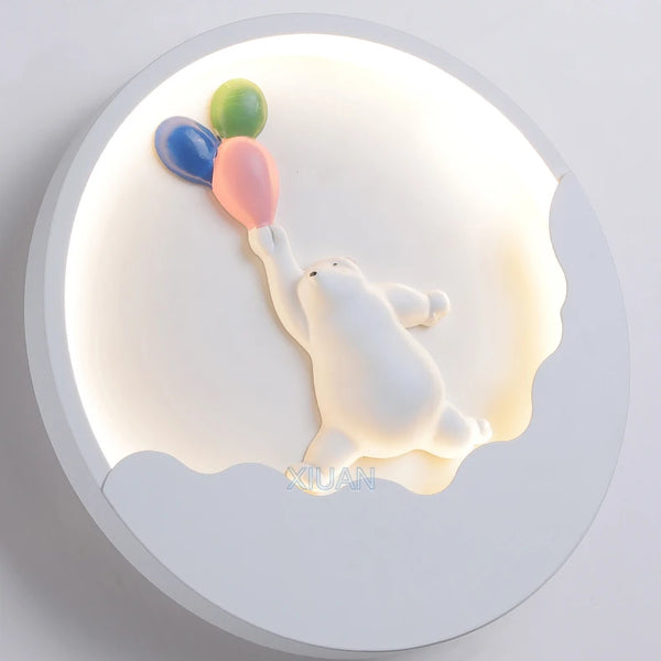 Cartoon Bear Rabbit Wall Lamps
