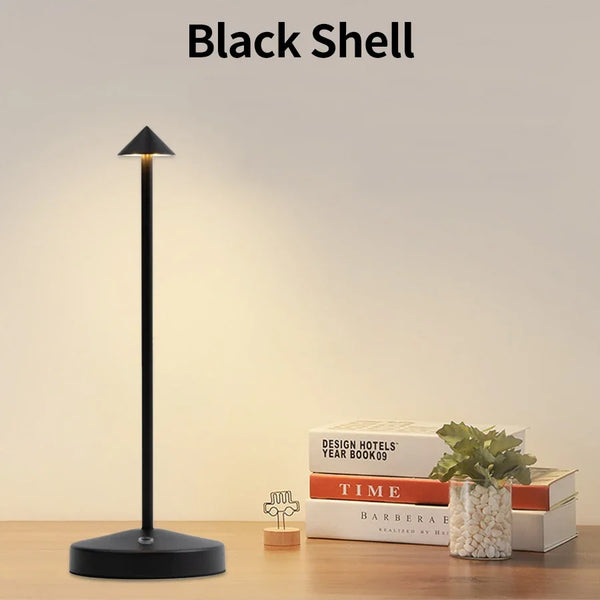 Rechargeable LED table lamp with touch sensor and 3 color temperatures