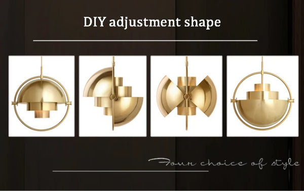 Polished Wrought Iron LED Dining Table Chandeliers