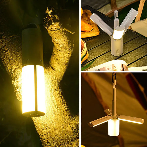 Rechargeable Portable Folding Camping Light for Indoor/Outdoor