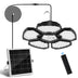 Solar warehouse light with 156 LEDs, solar pendant for indoor and outdoor areas