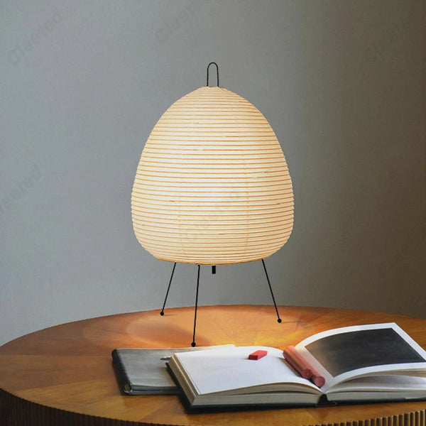 Japanese design paper LED table lamp