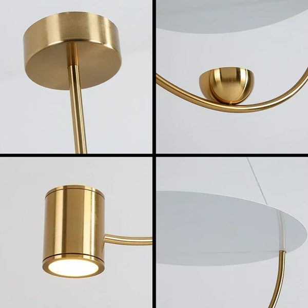 Minimalist acrylic LED pendant light, modern Nordic style