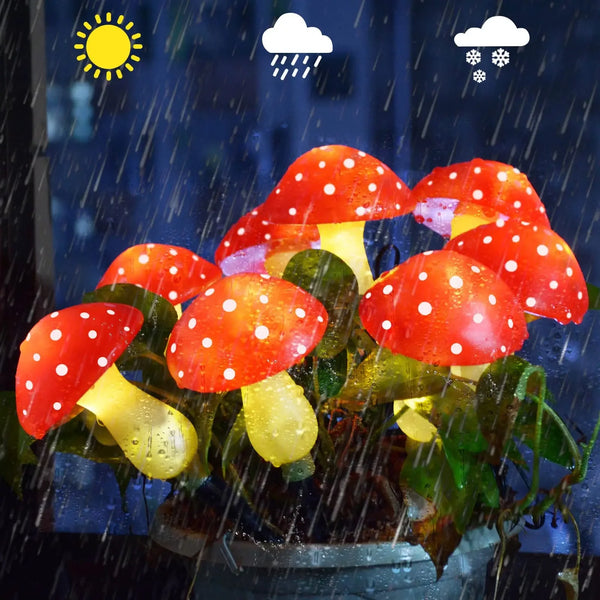 waterproof mushroom lamp for garden decoration