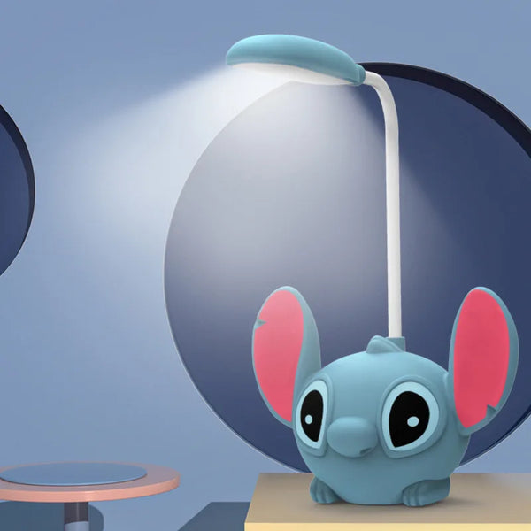 Lilo & Stitch LED Desk Lamp with Pencil Sharpener, USB Rechargeabl