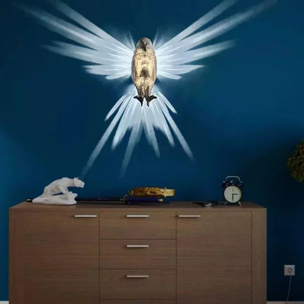 3D Printed Owl Wall/eagle Lamp