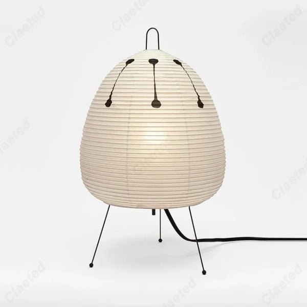 Creative minimalist rice paper LED table lamp, retro decoration