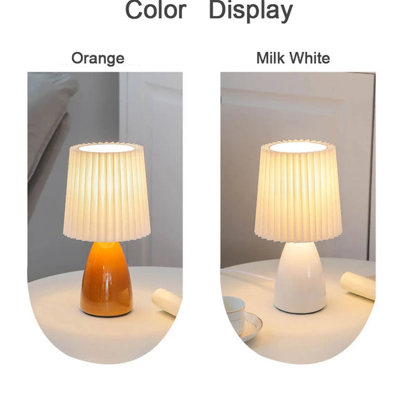Ceramic night light with milkshake effect