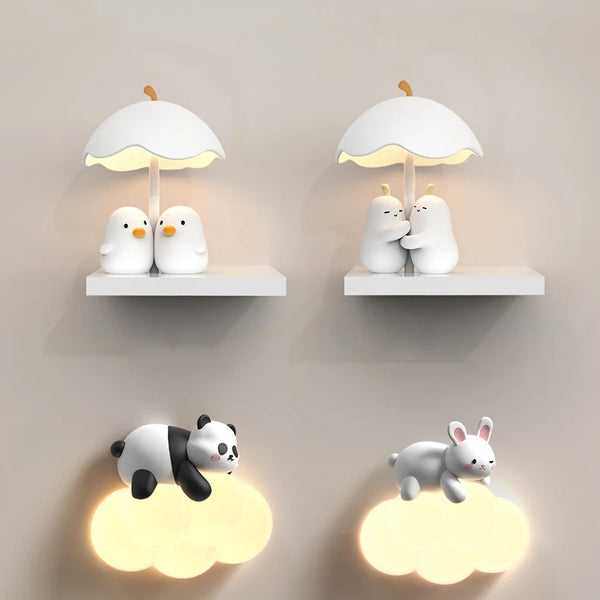 Creative Panda PE Cloud Wall Spots Wall Lamps