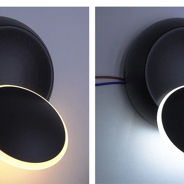 Modern 5W LED wall light with 350 degree rotation