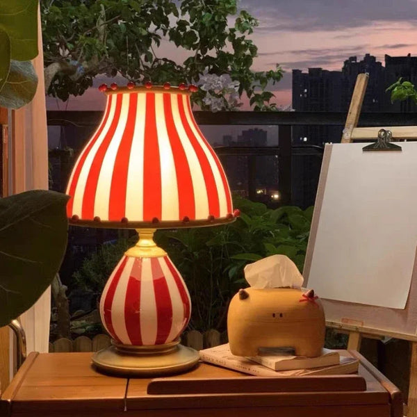 Modern circus style pendant light, glass, with LED light, Nordic style