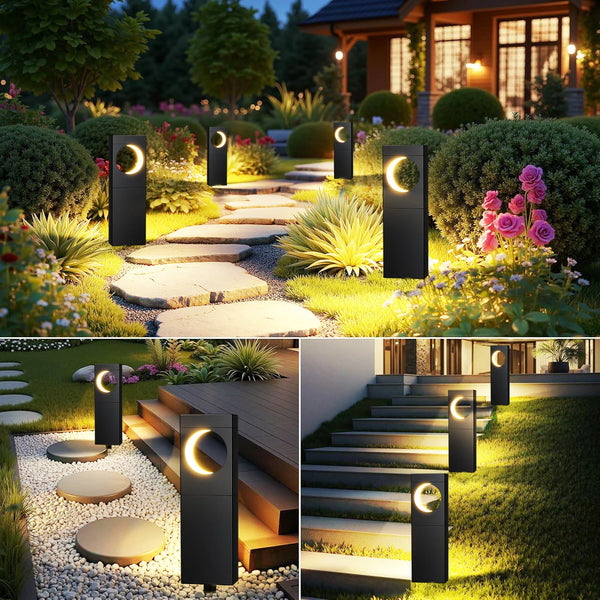 4/6Pack Super Bright Solar Lights, 12Hrs Auto On/Off, Outdoor Pathway/Garden/Patio LED Decor for Wedding/Mother's Day"