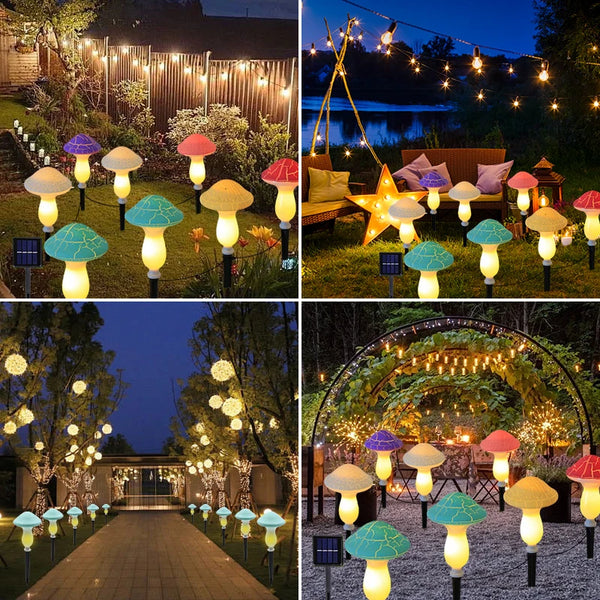 waterproof mushroom lamp for garden decoration