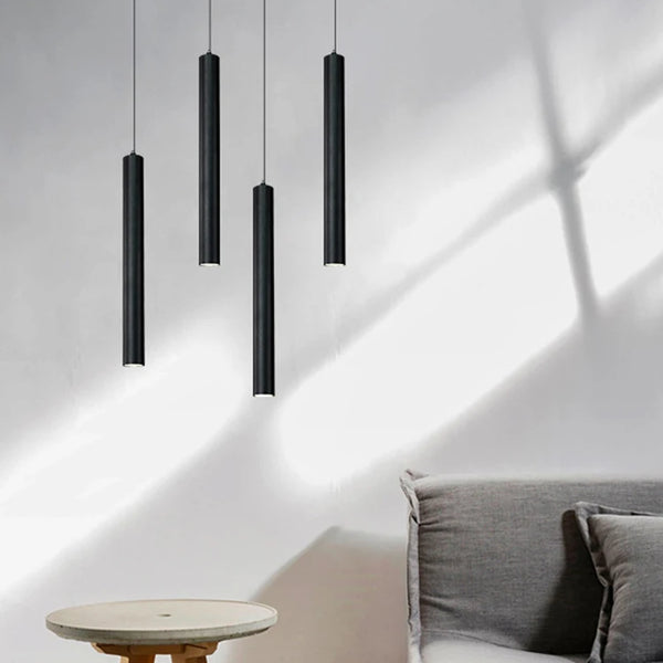 Modern Nordic LED Pendant Light, Double Head Pendant Light, Decorative Tube, Cylinder, Tube, Chandelier