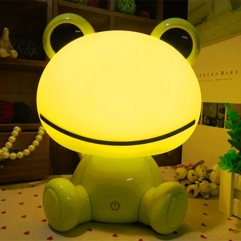 Cute silicone lamp frog