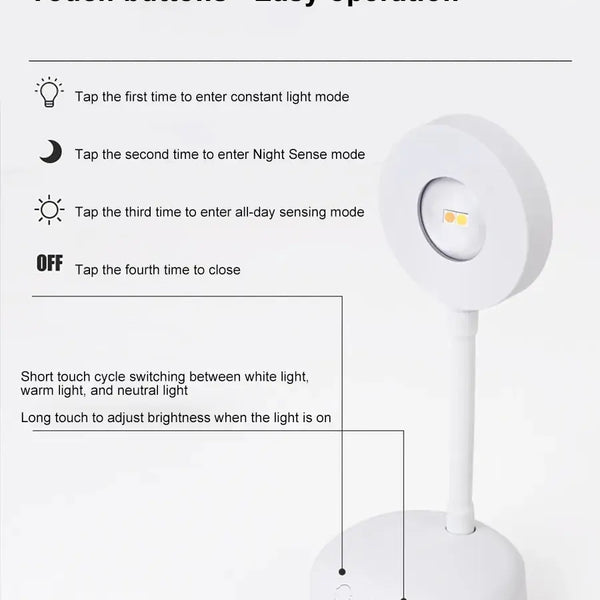 Wireless motion sensor night light