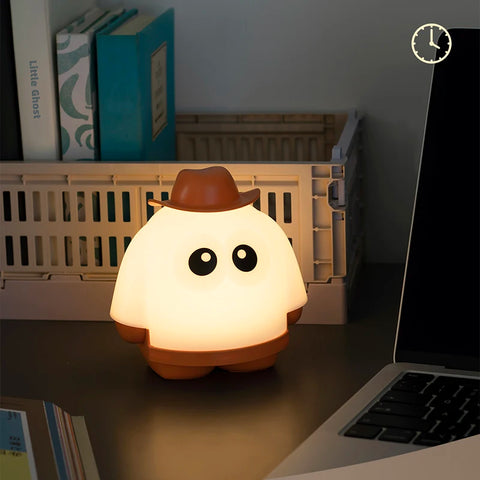 Cute and Creative Mini LED Table Lamp USB Rechargeable Portable Cartoon Lampshade
