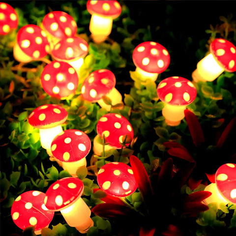 Mushroom LED fairy lights