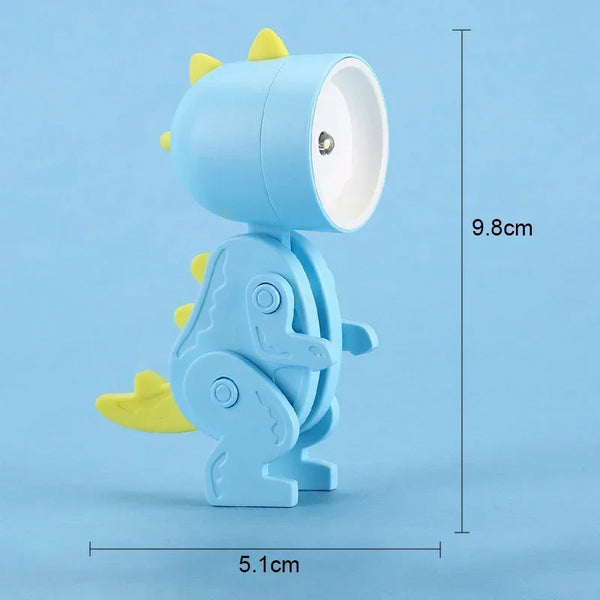 Mini Foldable Magnetic Dinosaur Night Light Battery Operated LED Lamp