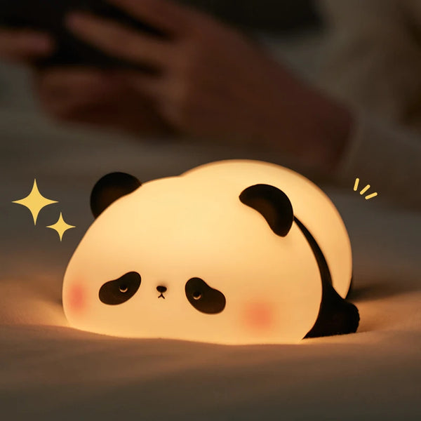 Silicone panda lamp