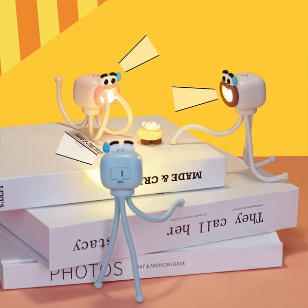 Mini adjustable octopus-shaped table lamp