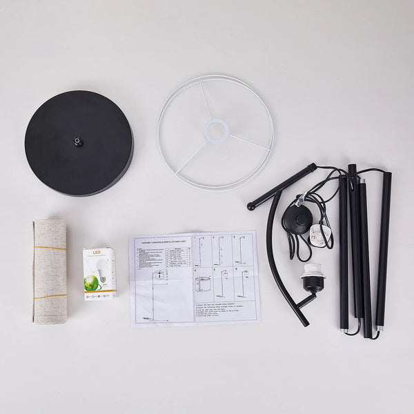 Floor lamp with 3 color temperatures