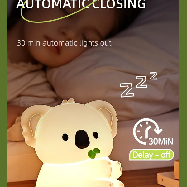 cute koala silicone lamp