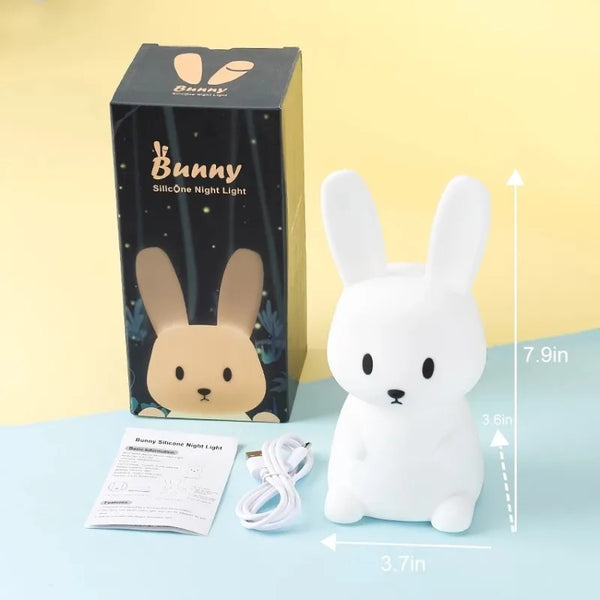 Cute silicone bunny lamp