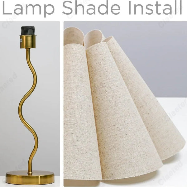Simple and small LED fabric lampshade