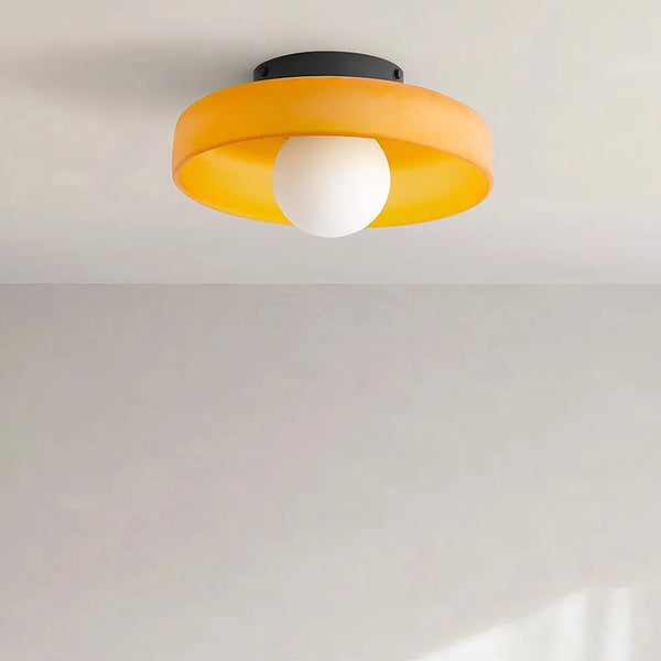 Nordic glass ceiling lamp with one head