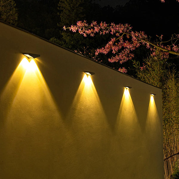 1/2/4PCS Solar Wall Lights – IP65 Waterproof Outdoor LED Lamps with Auto Night Lighting for Garden, Balcony & Yard