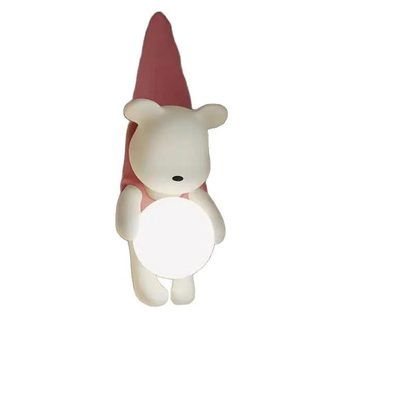 Wall lamp for children's room with bear design
