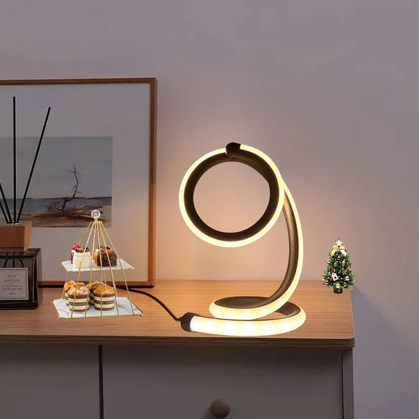 creative table lamp with creative design art style