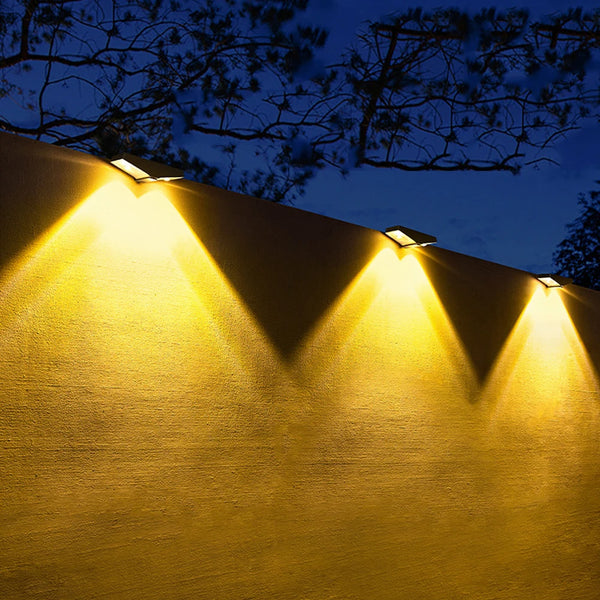 1/2/4PCS Solar Wall Lights – IP65 Waterproof Outdoor LED Lamps with Auto Night Lighting for Garden, Balcony & Yard